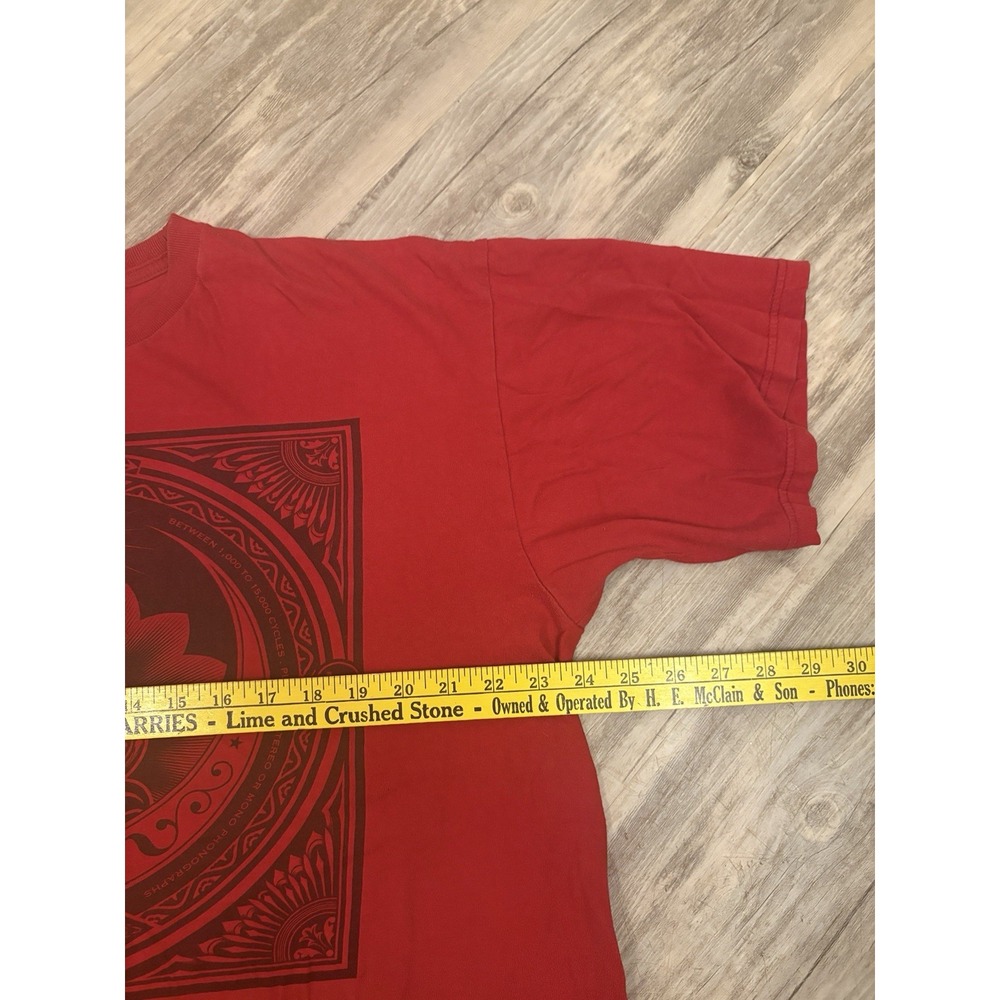 OBEY Graphic T-Shirt Men's Size XL Red  Streetwear Tee Crew Neck  Skater Y2K - Picture 4 of 8